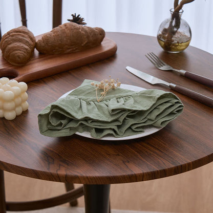 Minimalistische, einfarbige Platzsets mit Rüschenrand (4 Stück) - image 20