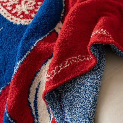 Festliche Strickdecke mit Pferdemotiv - image 12