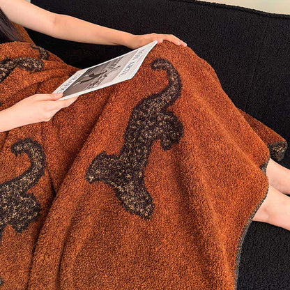 Vintage Leopard Flauschige Kuscheldecke - image 9