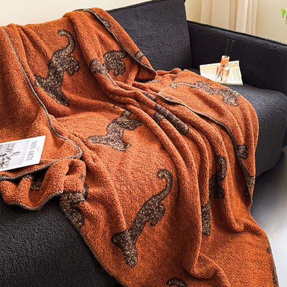 Vintage Leopard Flauschige Kuscheldecke - image 1