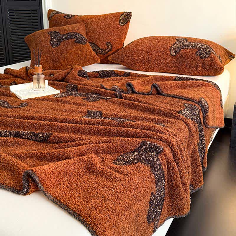 Vintage Leopard Flauschige Kuscheldecke - image 2