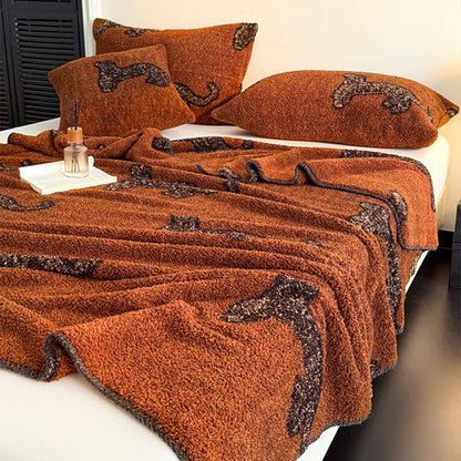 Vintage Leopard Flauschige Kuscheldecke - image 2