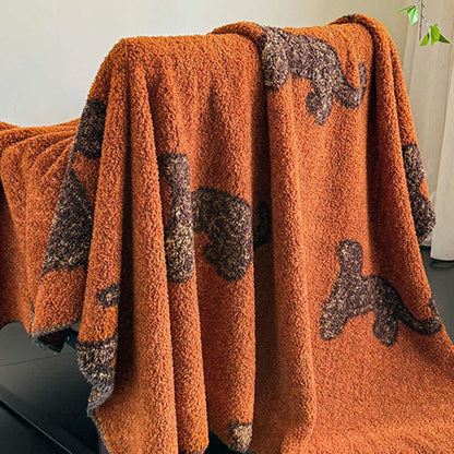 Vintage Leopard Flauschige Kuscheldecke - image 7