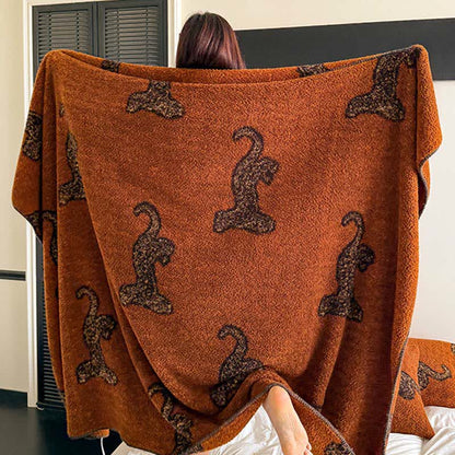 Vintage Leopard Flauschige Kuscheldecke - image 3