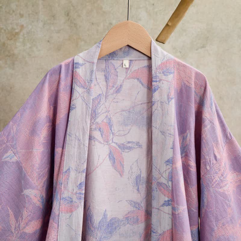 Kimono-Bademantel aus Naturbaumwollgaze - image 21