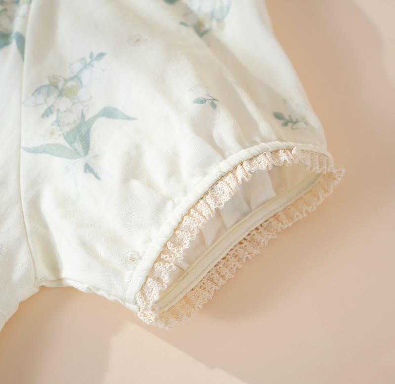Pyjama-Set aus Baumwollgaze mit Glockenblumenmuster - image 4