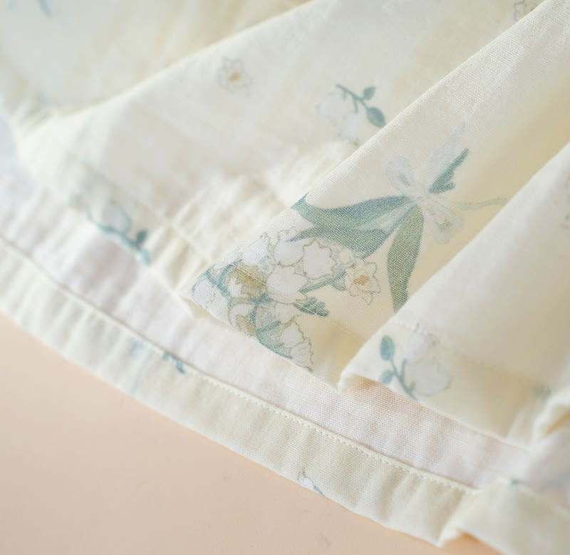 Pyjama-Set aus Baumwollgaze mit Glockenblumenmuster - image 6