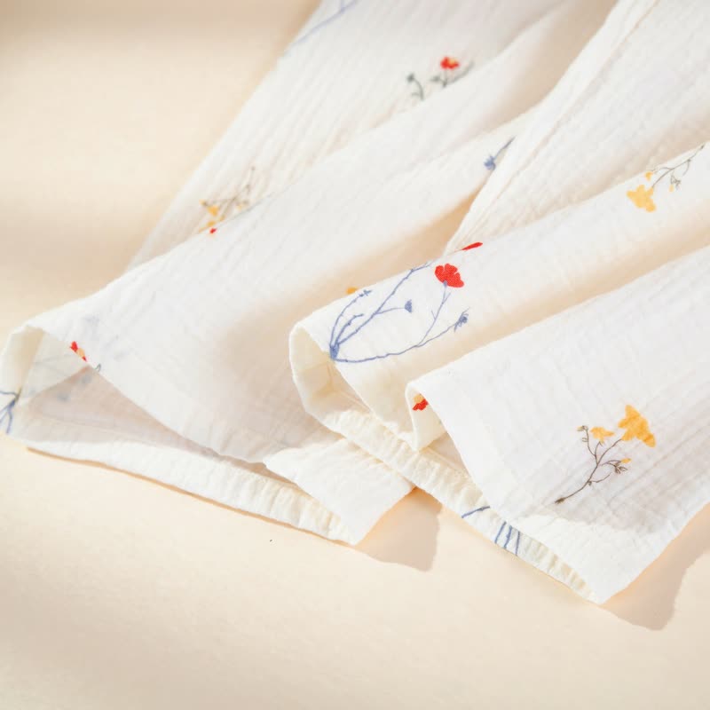 Pyjama-Set aus Baumwollgaze mit Landhausmuster - image 8