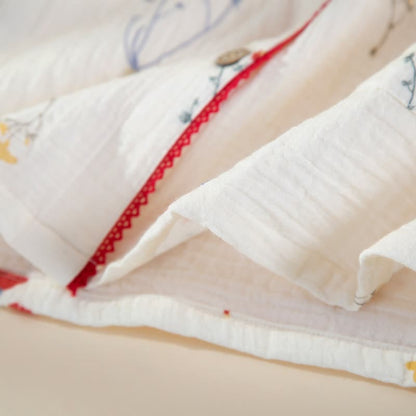 Pyjama-Set aus Baumwollgaze mit Landhausmuster - image 6