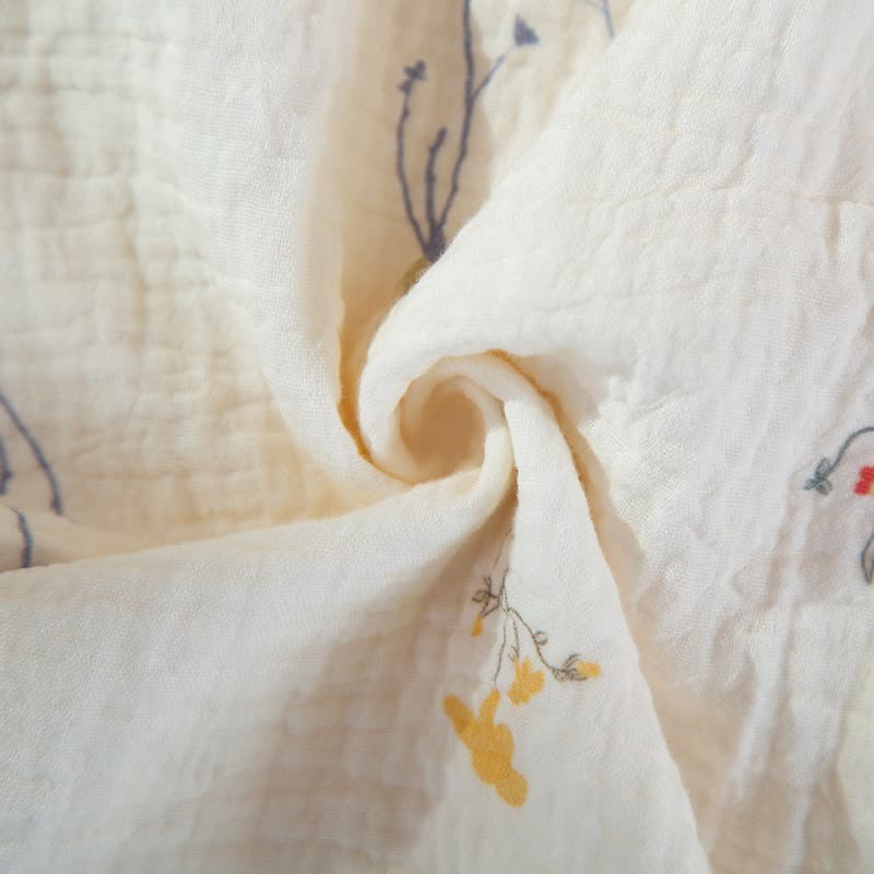 Pyjama-Set aus Baumwollgaze mit Landhausmuster - image 10
