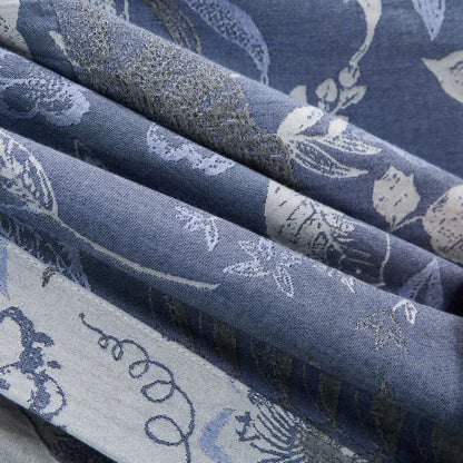 Kimono-Robe aus Baumwollgaze mit pastoralem Blattmuster - image 7