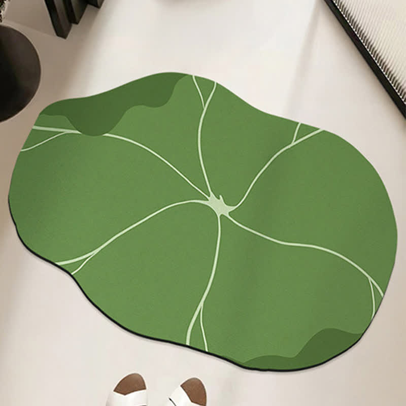 Botanische Lotusblatt-Anti-Rutsch-Badematte - 80cm x 120cm - image 0