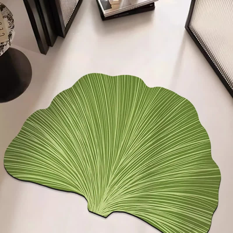 Botanische Ginkgoblatt-Anti-Rutsch-Badematte - image 2