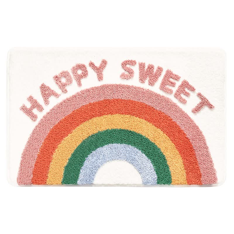 Dekorativer Badeteppich mit Regenbogenmotiven - image 4