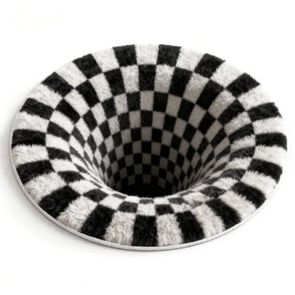Ownkoti Black Hole 3D-karierter Teppich - B - 140 cm x 140 cm - image 9