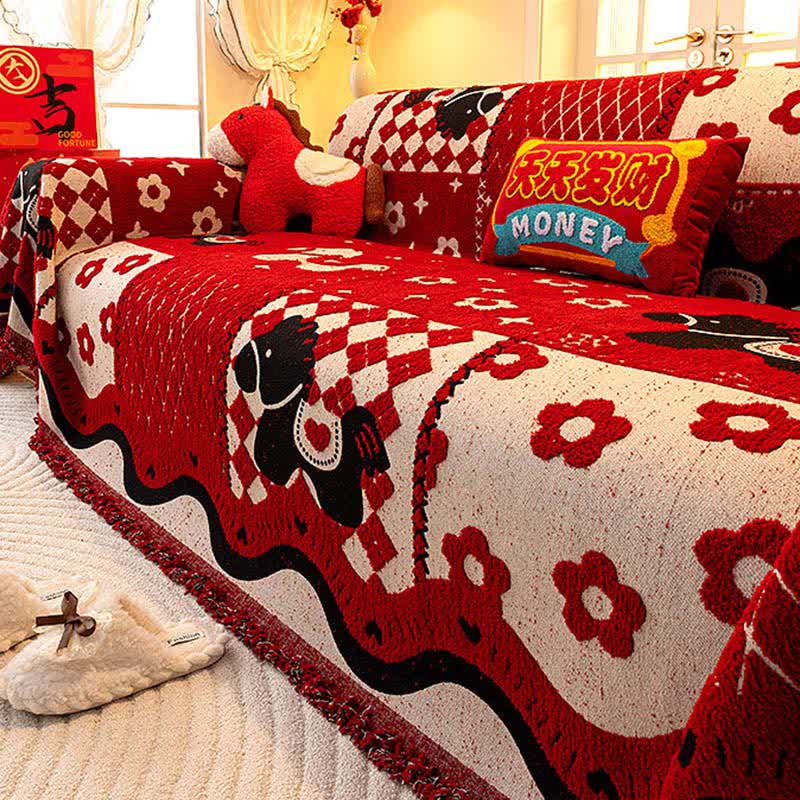 Sofabezug „Jahr des Pferdes“ - 180cm x 480cm - image 0