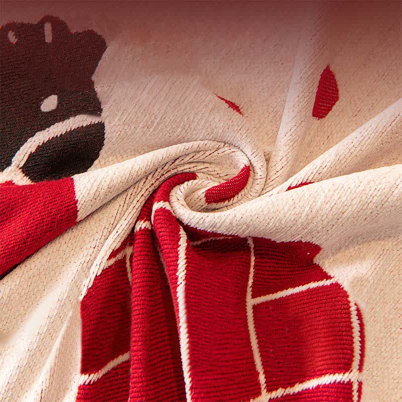 Rutschfeste Sofadecke mit Tierkreiszeichen-Pferd aus Chenille. - image 8