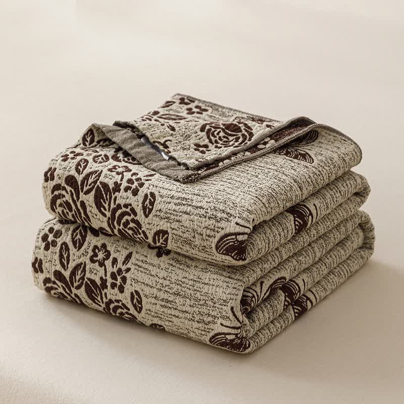 Cottage Floral Butterfly Steppdecke aus reiner Baumwolle - image 3