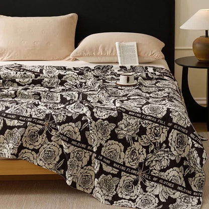 Country Blooming Rose Steppdecke aus reiner Baumwolle - image 4