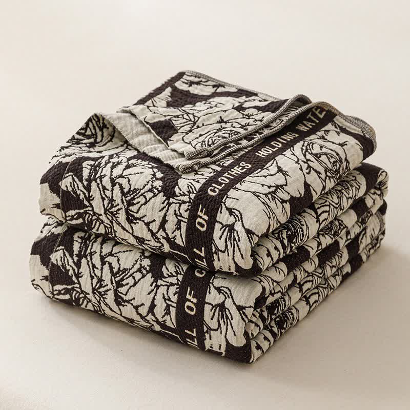 Country Blooming Rose Steppdecke aus reiner Baumwolle - image 1