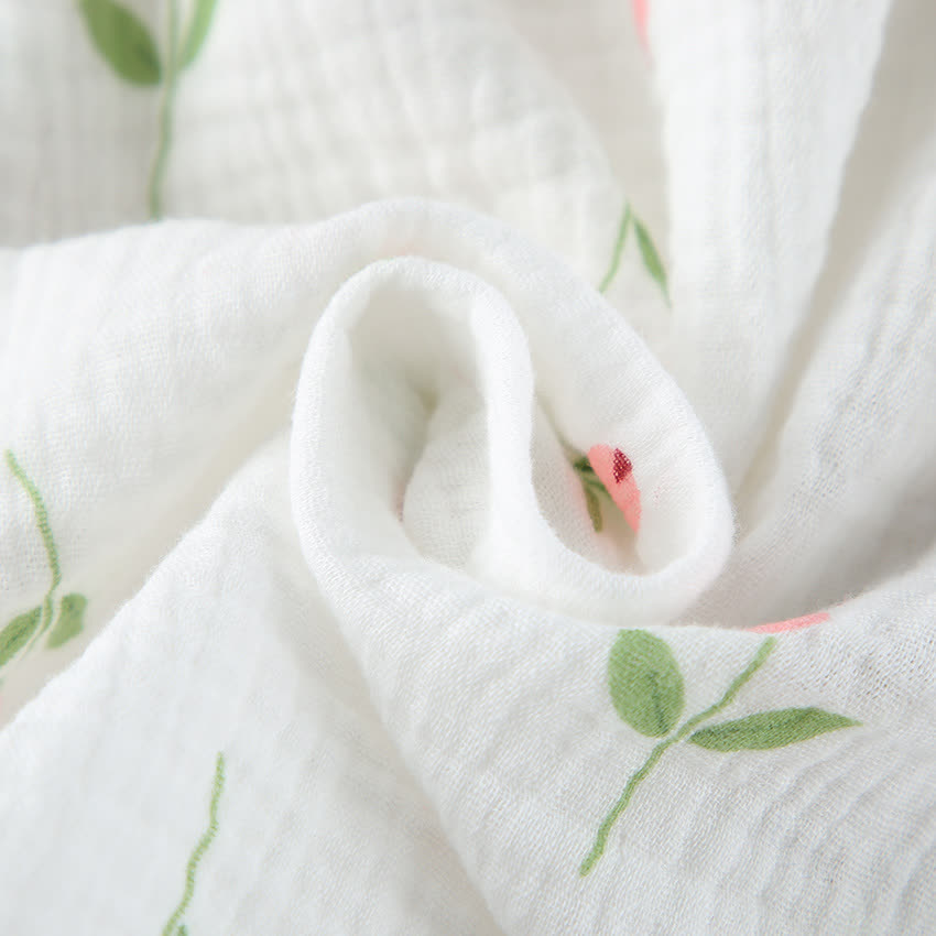 Baumwoll-Kurzpyjama mit Tulpenmuster - image 12