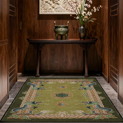 Klassischer Teppich im chinesischen Stil mit Drachenmotiv - image 1