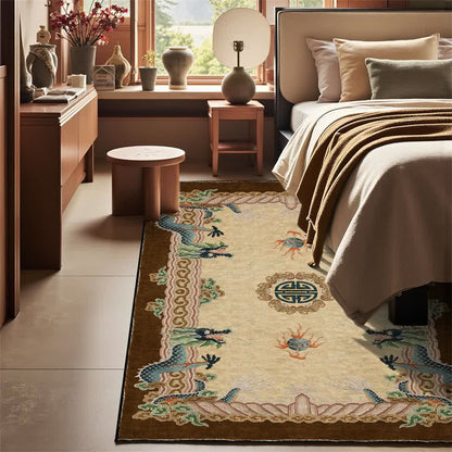 Klassischer Teppich im chinesischen Stil mit Drachenmotiv - image 7