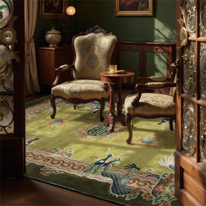Klassischer Teppich im chinesischen Stil mit Drachenmotiv - image 3
