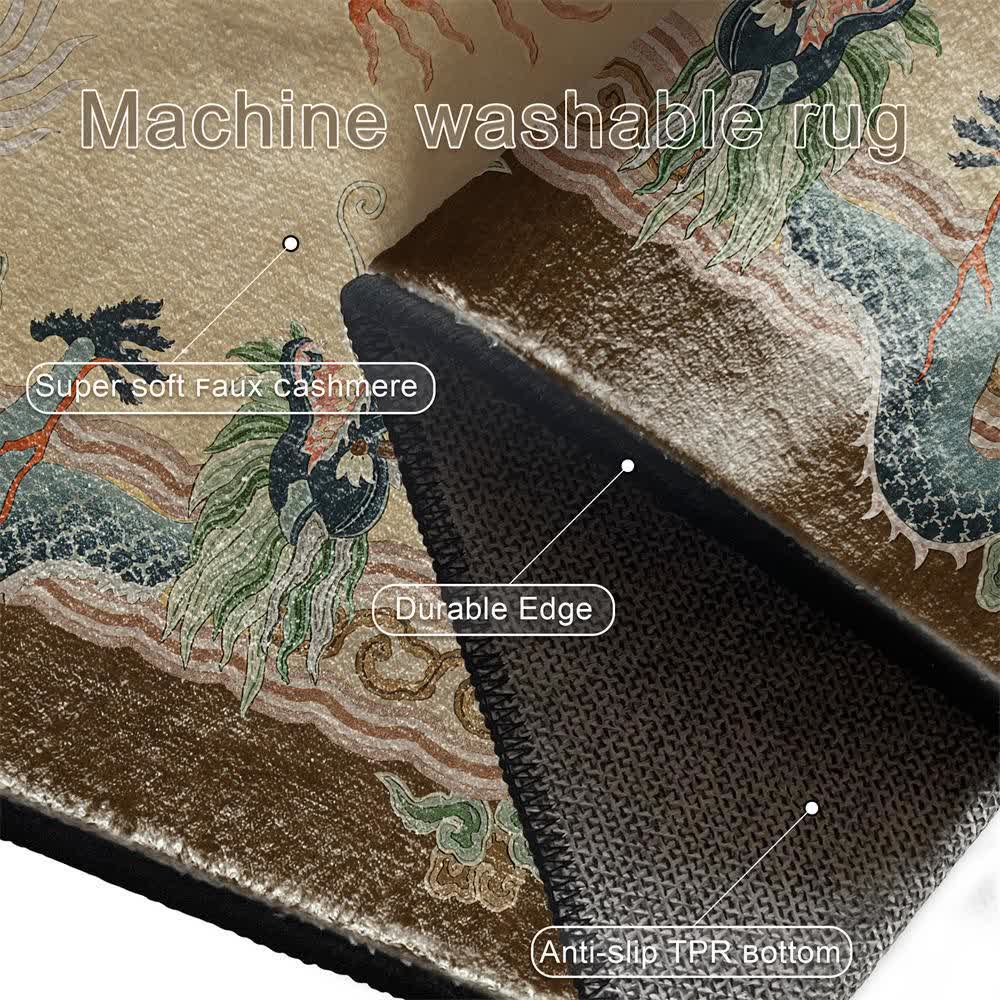 Klassischer Teppich im chinesischen Stil mit Drachenmotiv - image 13
