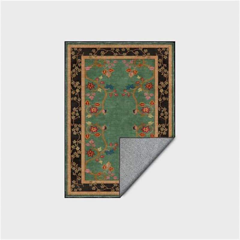 Waschbarer und faltbarer Teppich mit Retro-Botanikmotiv - image 5