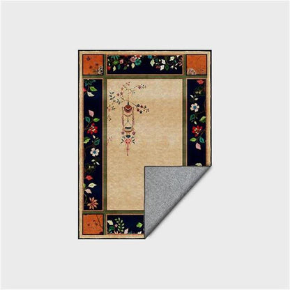 Vintage-Blumenmuster-Teppich mit klassischer Vase - image 5