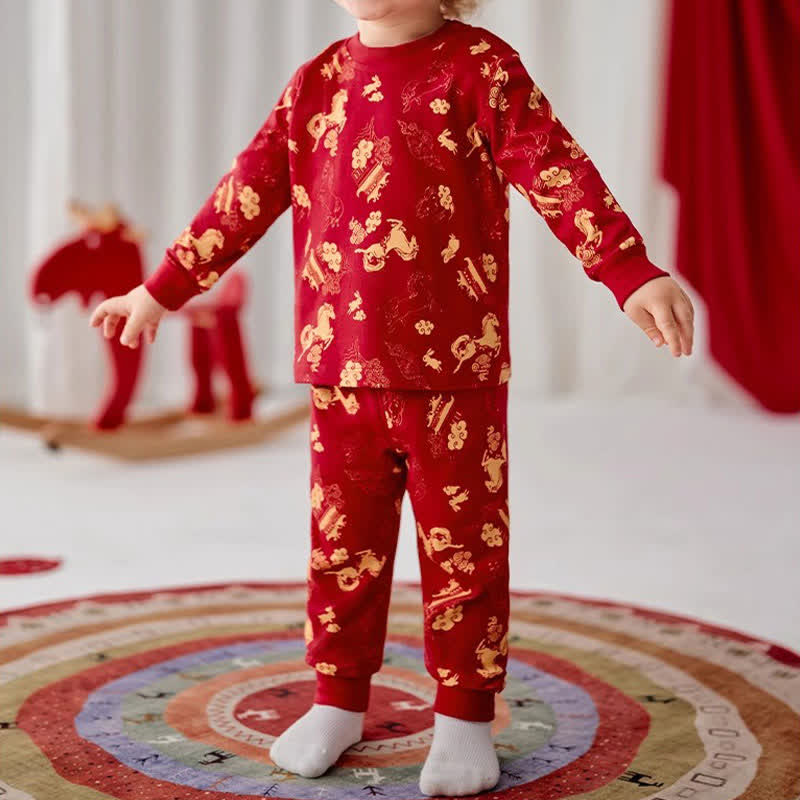 Golden Pony Baumwoll-Loungewear-Set für Kinder - image 3