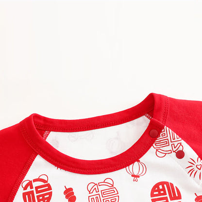 Kinder-Loungewear-Set aus Baumwolle mit Glücksmuster - image 4