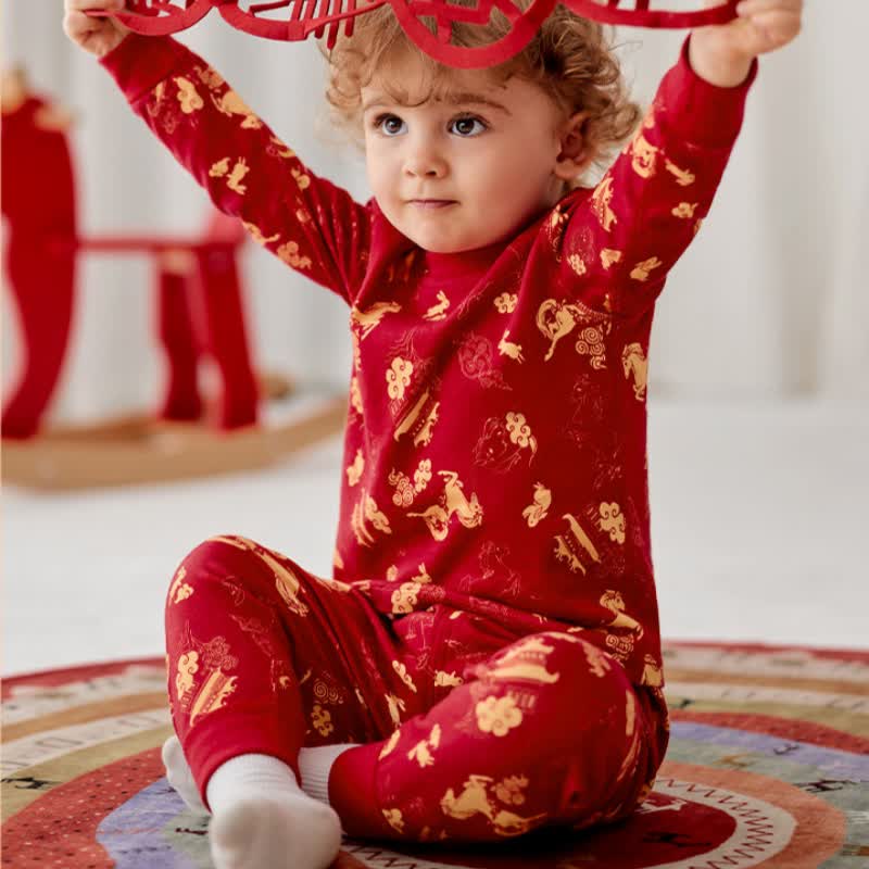 Golden Pony Baumwoll-Loungewear-Set für Kinder - image 1