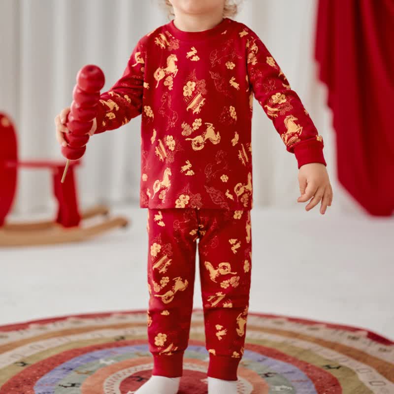 Golden Pony Baumwoll-Loungewear-Set für Kinder - image 2