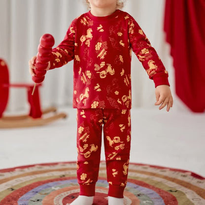 Golden Pony Baumwoll-Loungewear-Set für Kinder - image 2