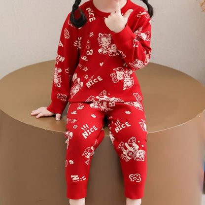 Festliches Pony-Baumwoll-Loungewear-Set für Kinder - image 1