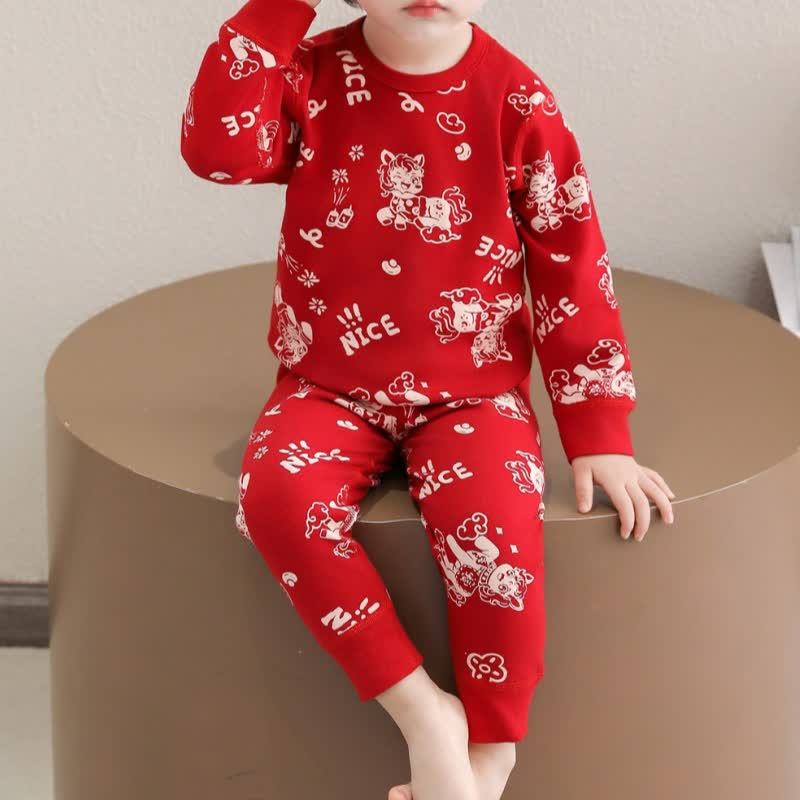 Festliches Pony-Baumwoll-Loungewear-Set für Kinder - image 2