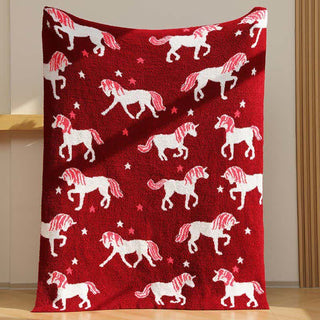 Ultraweiche Einhorn-Garndecke - 120cm x 160cm - image 0