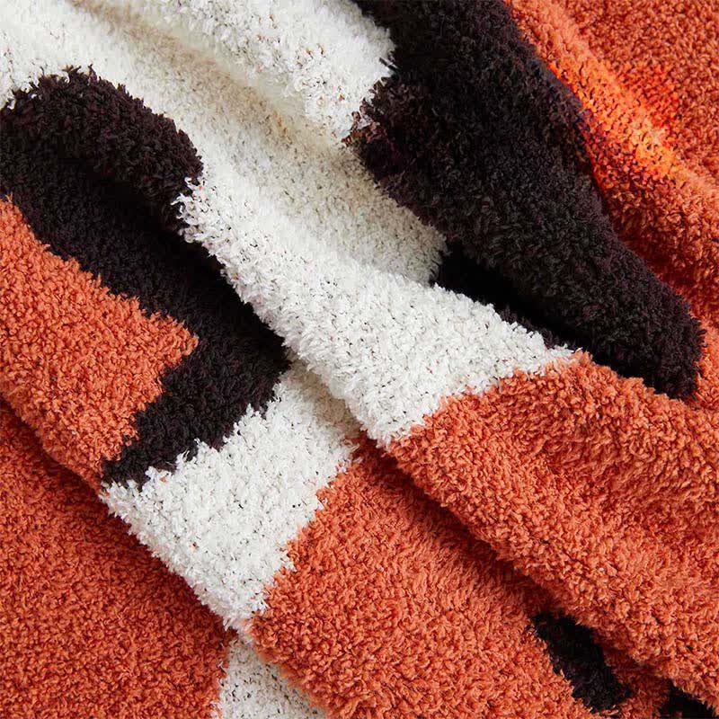 Strickdecke aus Fleece mit verspielten Katzenmotiven - image 5