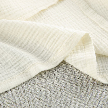 Beige Kimono-Bademantel aus reiner Baumwolle - image 14
