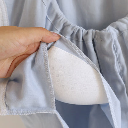 Tanktop-Pyjama aus einfarbiger Baumwolle mit Spitzenbesatz - image 16