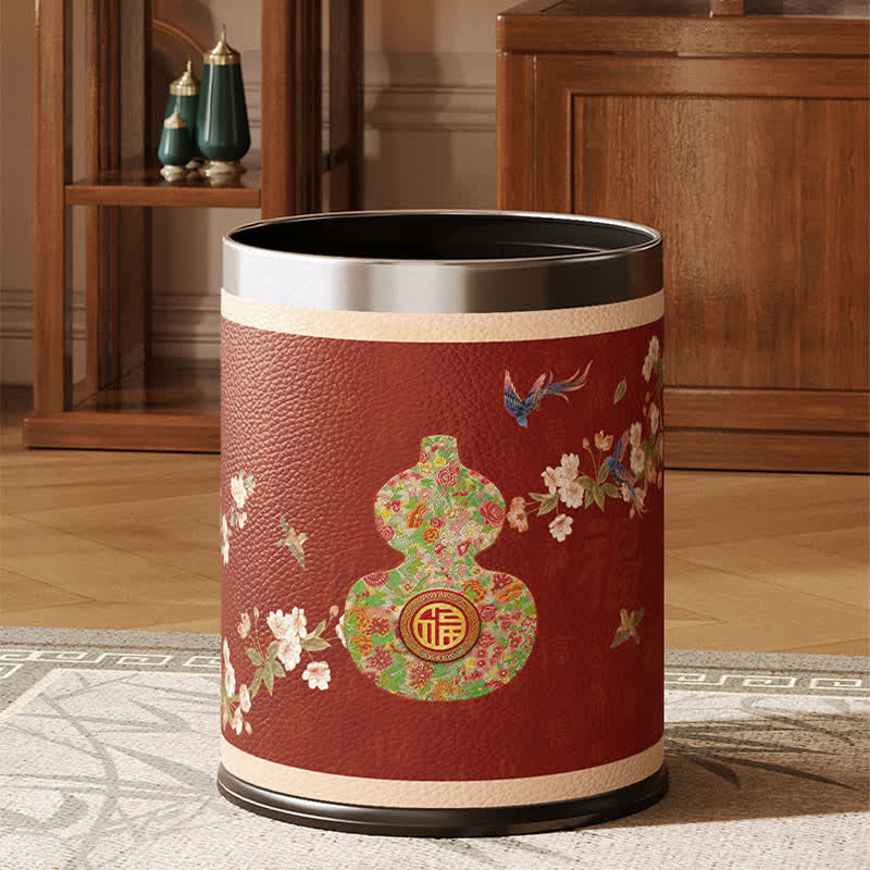 Traditioneller orientalischer Abfalleimer aus Blumenkürbis - image 1