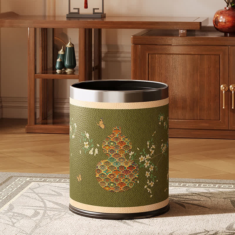 Traditioneller orientalischer Abfalleimer aus Blumenkürbis - image 4