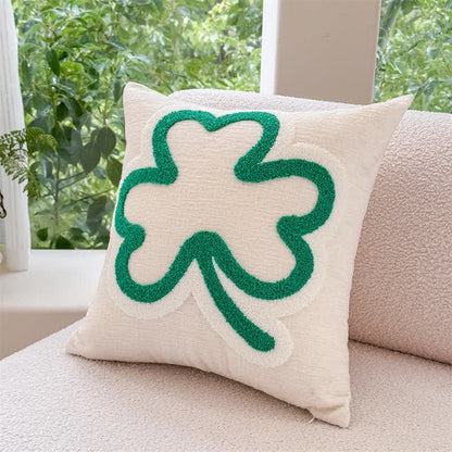 Festlicher irischer Kleeblatt-Kissenbezug - Großes Kleeblatt - 2 Stück - 45cm x 45cm - image 6