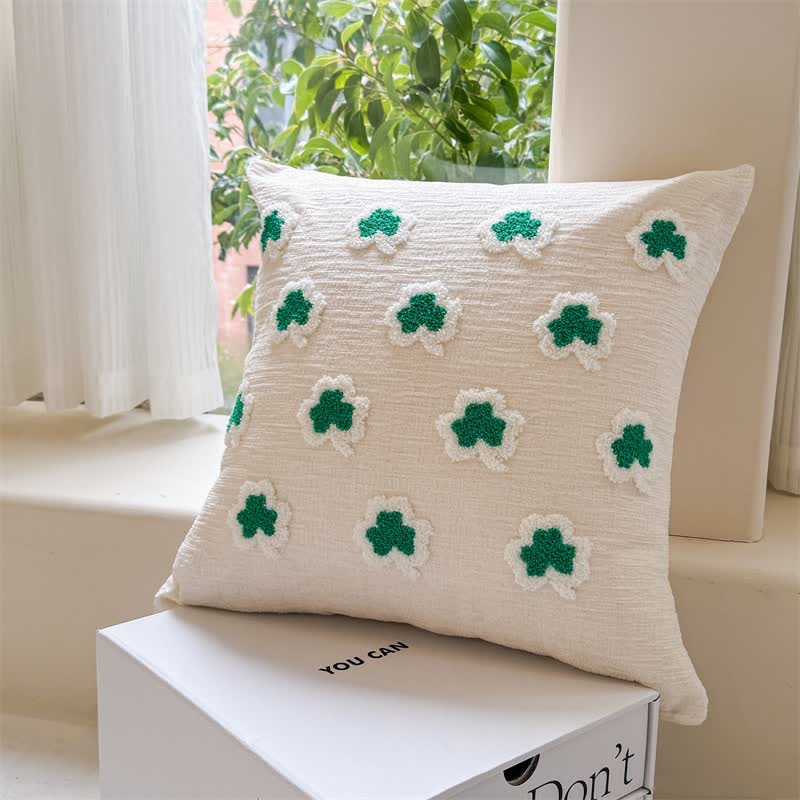 Festlicher irischer Kleeblatt-Kissenbezug - Kleine Kleeblätter - 2 Stück - 45cm x 45cm - image 7