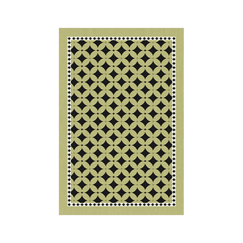 Grüner geometrischer Rauten-Teppich - image 3