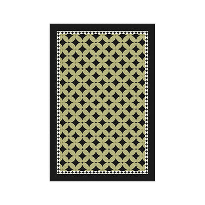 Grüner geometrischer Rauten-Teppich - image 7