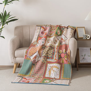Badetuch aus Baumwollgaze im Boho-Vintage-Stil - 90cm x 180cm - image 0
