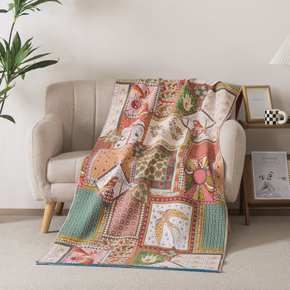 Badetuch aus Baumwollgaze im Boho-Vintage-Stil - 90cm x 180cm - image 0